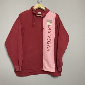 Phoenix Sportswear Las Vegas USA Size L/XL Pullover Sweatshirt Red Pink Denim‎
